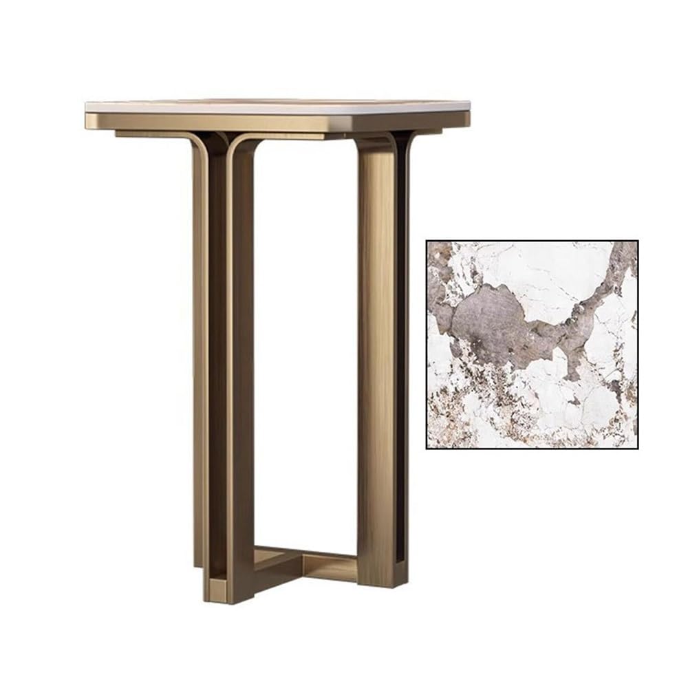 Puesto de Plantas Estante for bonsáis con Placa de Roca de Lujo y luz, Soporte de Acero Inoxidable for Suelo, for Sala de Estar y for Interiores.(XS)