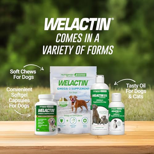 Nutramax Welactin Omega-3 Fish Oil Supplement for Dogs, Softgel Caps, 120ct - image 6