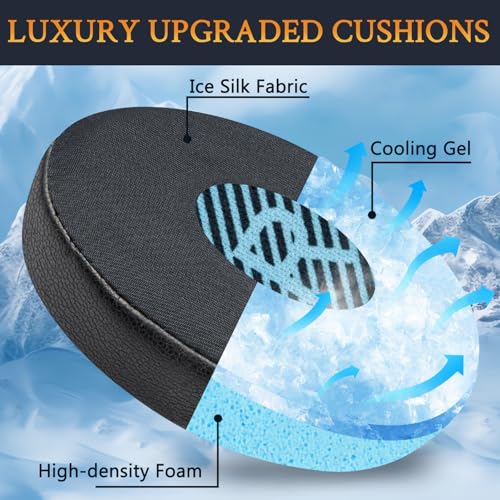 Image of SOULWIT Cooling-Gel Ear Pads Replacement for Bose On-Ear 2 (OE2 & OE2i) / SoundLink /SoundTrue On-Ear Headphones, Earpads Cushions with High-Density Noise Isolation Foam - Black