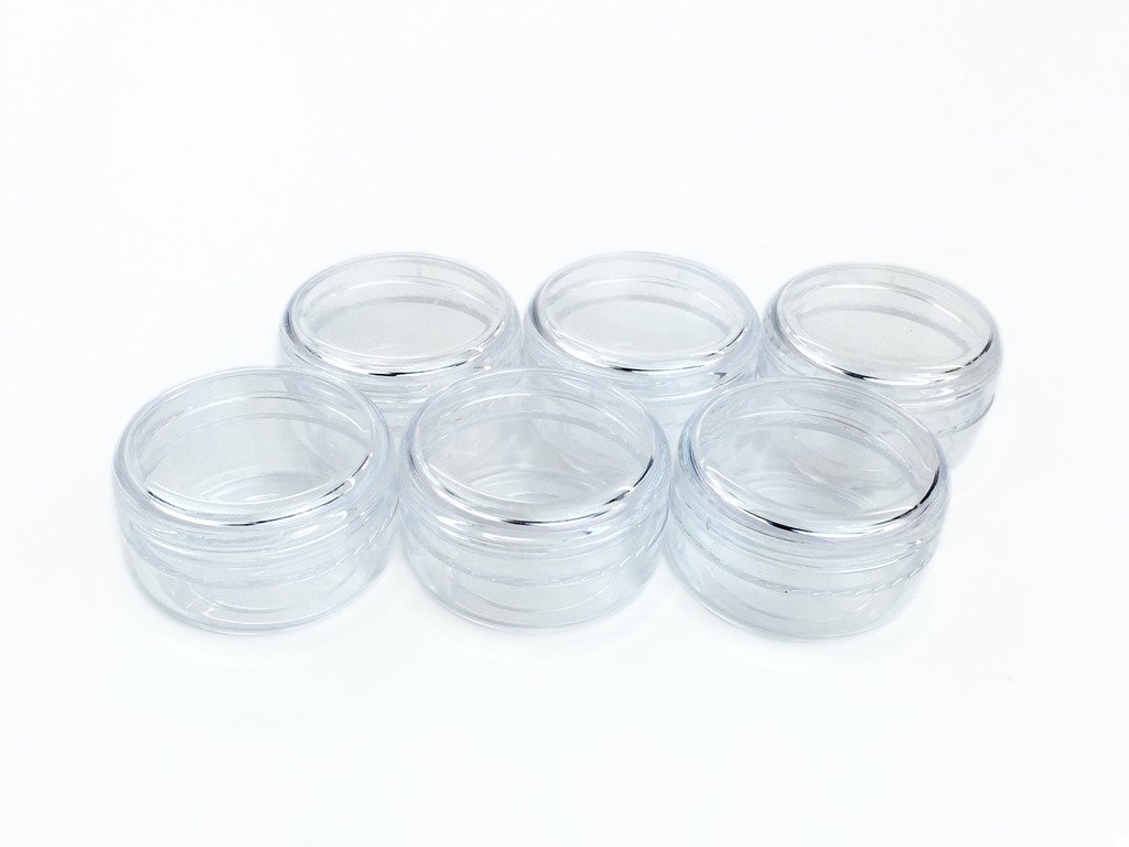 (Quantity: 12 Pieces) Beauticom 15G/15ML (0.5oz) Round Clear Jars with Screw Cap Lid for Powdered Eyeshadow, Mineralized Makeup, Cosmetic Samples - BPA Free 3