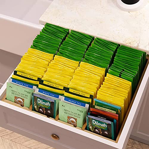 Fuhuim Bamboo K Cup Holder For Drawer Countertop, Coffee Pod Holder Organizer , K- Cup Storage For Coffee Station Home Office And Kitchen (Bamboo) #TOP2