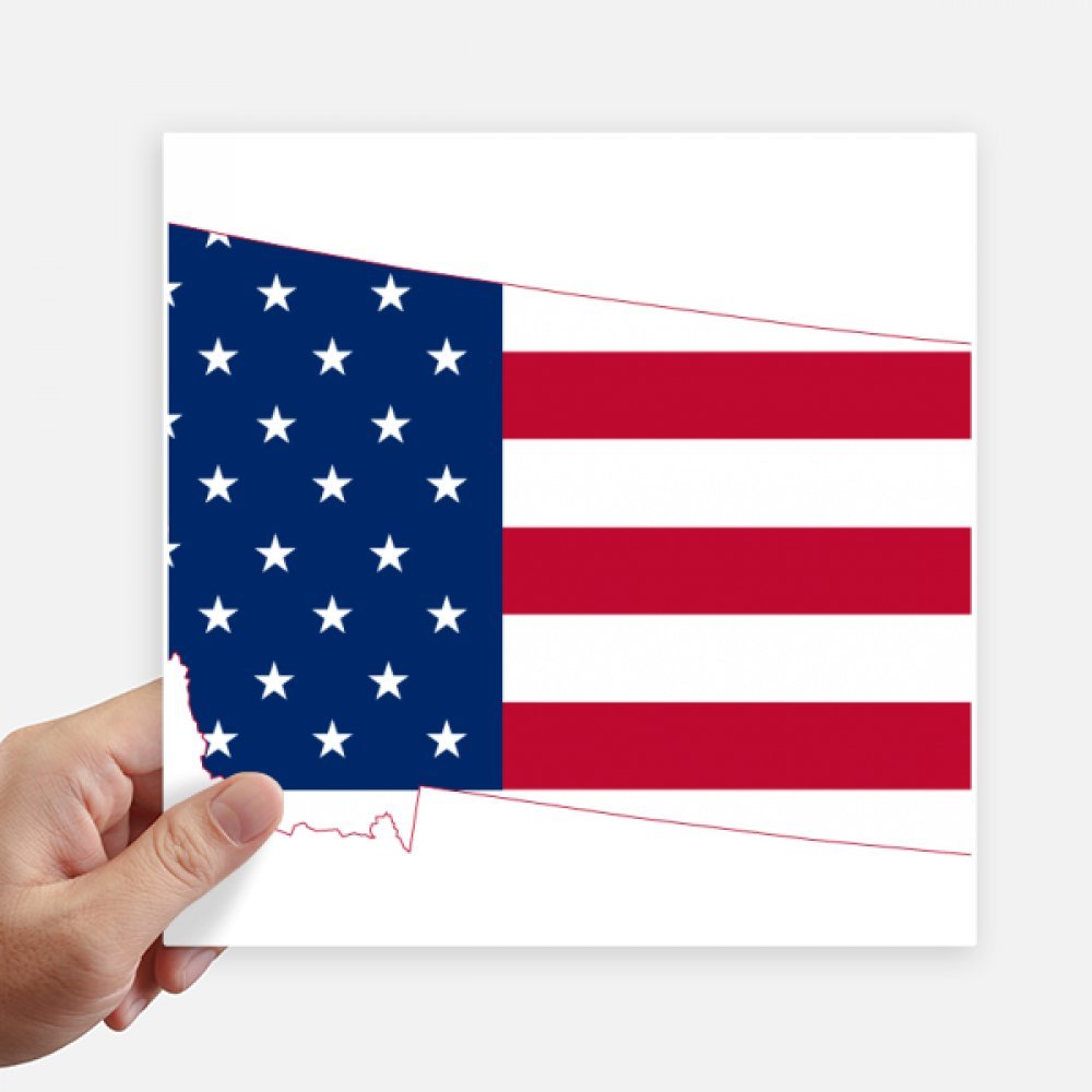 Sticker Montana USA pour ordinateur portable et moto au style voyage