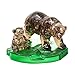 3D Crystal Puzzle - Brown Bear and Baby: 40 Pcs