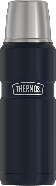 THERMOS Garrafa compacta com isolamento a vácuo Stainless King, 473 ml, azul fosco