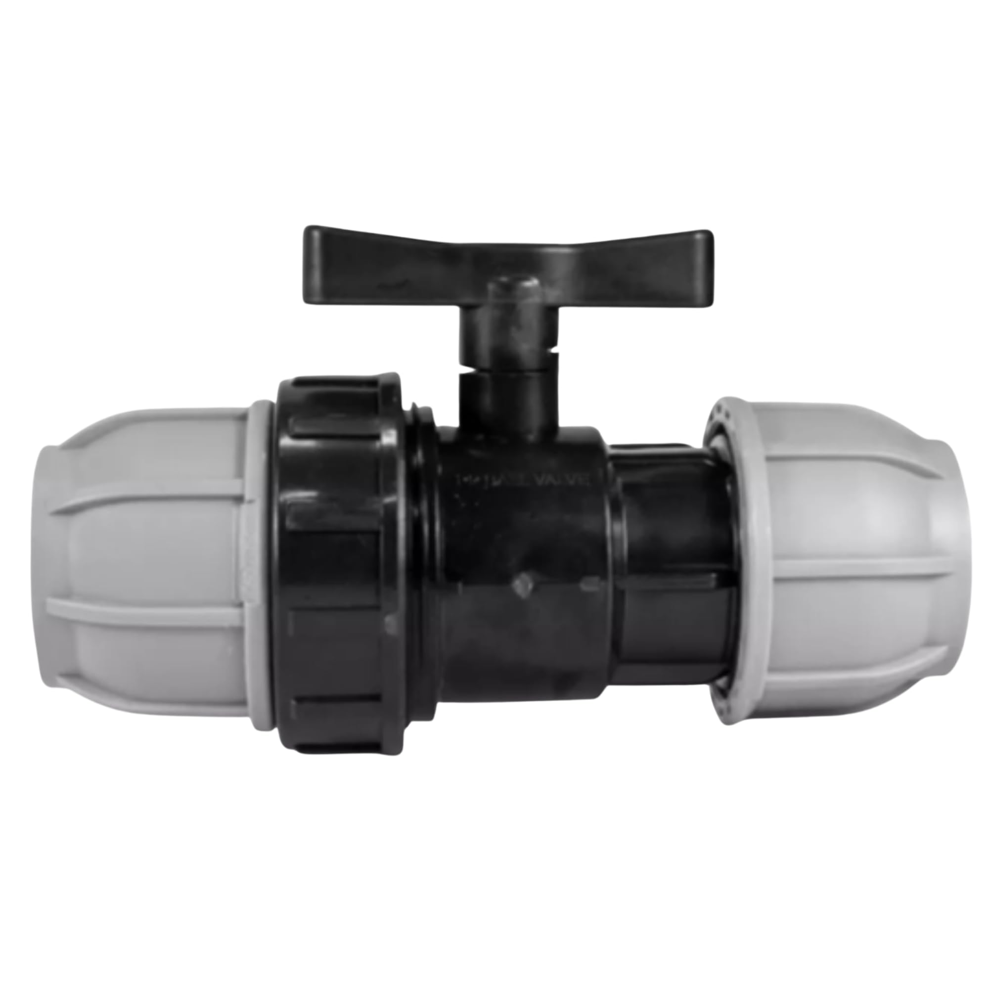 Mypurecore You At The Core Black Mypurecore Mdpe Compression Fitting 20-50Mm – Straight, Elbow, Tee, Stop End & Valve – Bsp Threaded Water Pipe Connector – Leak-Proof Irrigation For Blue Pipe (Valve 25Mm X 25Mm)