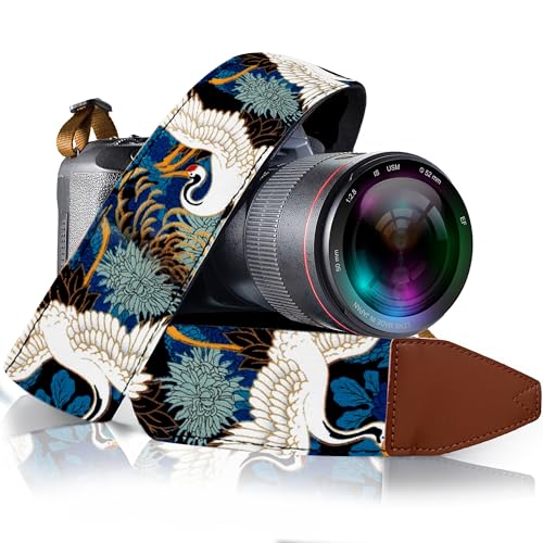 Courroie appareil photo universelle en tissu jacquard pour reflex et mirrorless