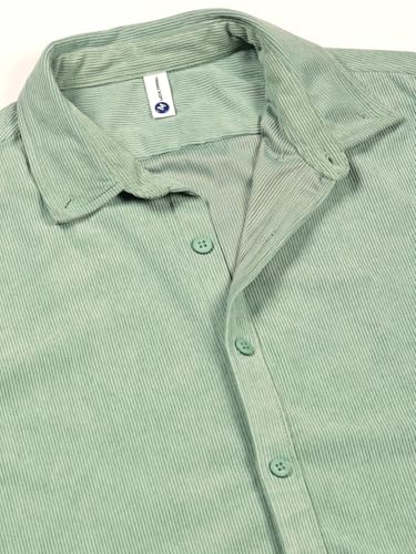 Image of Thomas Scott Men's | Solid | Full Sleeve | Slim Fit | Polyester-Blend | Button Down | Casual Shirt