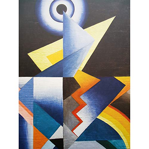 Diulgheroff Equanimity Abstract Symbols Painting Art Print Canvas Premium Wall Decor Poster Mural