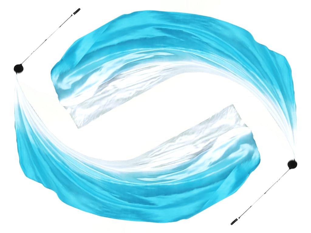 Anlising 2PCS Balle de Danse du Ventre, Poi Ball Voile de Soie, Voile De Danse du Ventre, Balles pour La Danse du Ventre, pour La Danse du Ventre, Les Spectacles, Les FêTes, Spectacle de Danse