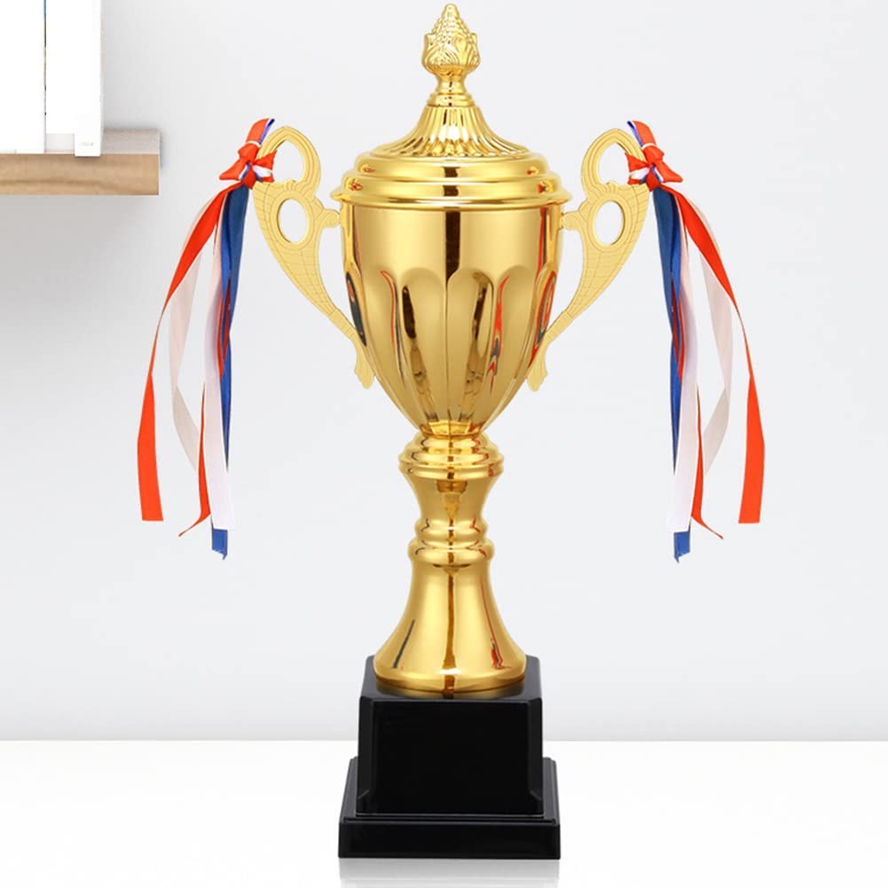 Coupe Trophée d'or Hauteur 29cm, Trophée de Sport Trophée Personnalisé, Trophée Football, Médailles, Trophée événement pour Événements, Célébrations d'entreprise, Rencontres Sportives