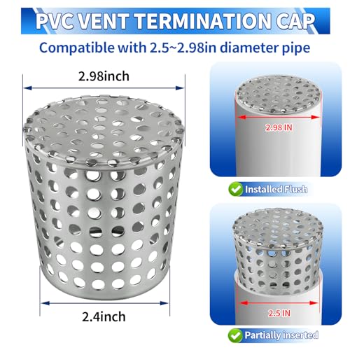 Cache-grille d'aération en maille de PVC contre les insectes et débris - 4