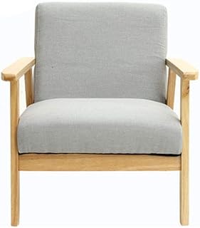 Silla de Sofá Medieval de la vendimia de madera maciza Silla de salón familiar Sala de estar Sillón de tela es perfecto for juegos y relajante jugar Sillones ( Color : Coffee , Size : Free size )