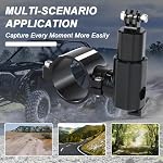 UTV Action Camera Holder Mount Fit for 1.75"-2" Roll Bar Roll Cage | 360 Degree Rotation Multi-Adjustable Camera Bar Mount Bracket Kit Fit for Rhino Ranger RZR Defender Maverick Mule TERYX