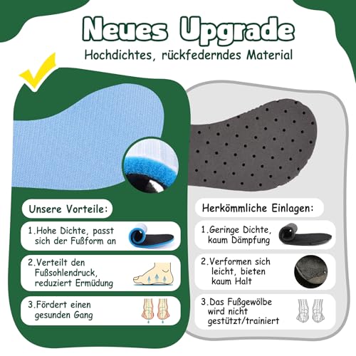 VOLHAL Hausschuhe Kinder Mädchen Junge Barfussschuhe Pantoffeln Lauflernschuhe Rutschfest Kindergarten für Atmung saktive Weich Kleinkinder Schuhe Unisex(Dinosaurier Grün 28EU)