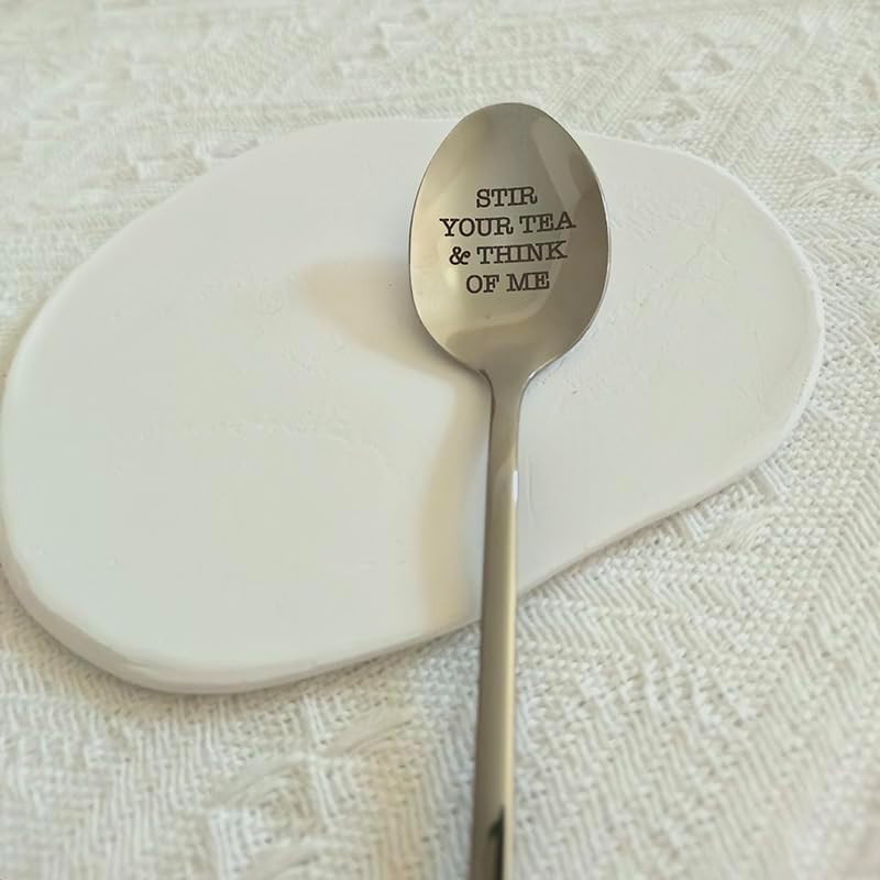 Miniatura 2 de Cucharas de regalo de cumpleaños de Navidad, cucharas para mujeres y hombres, cuchara para amantes del té, café, regalo para novio, hija, regalos de