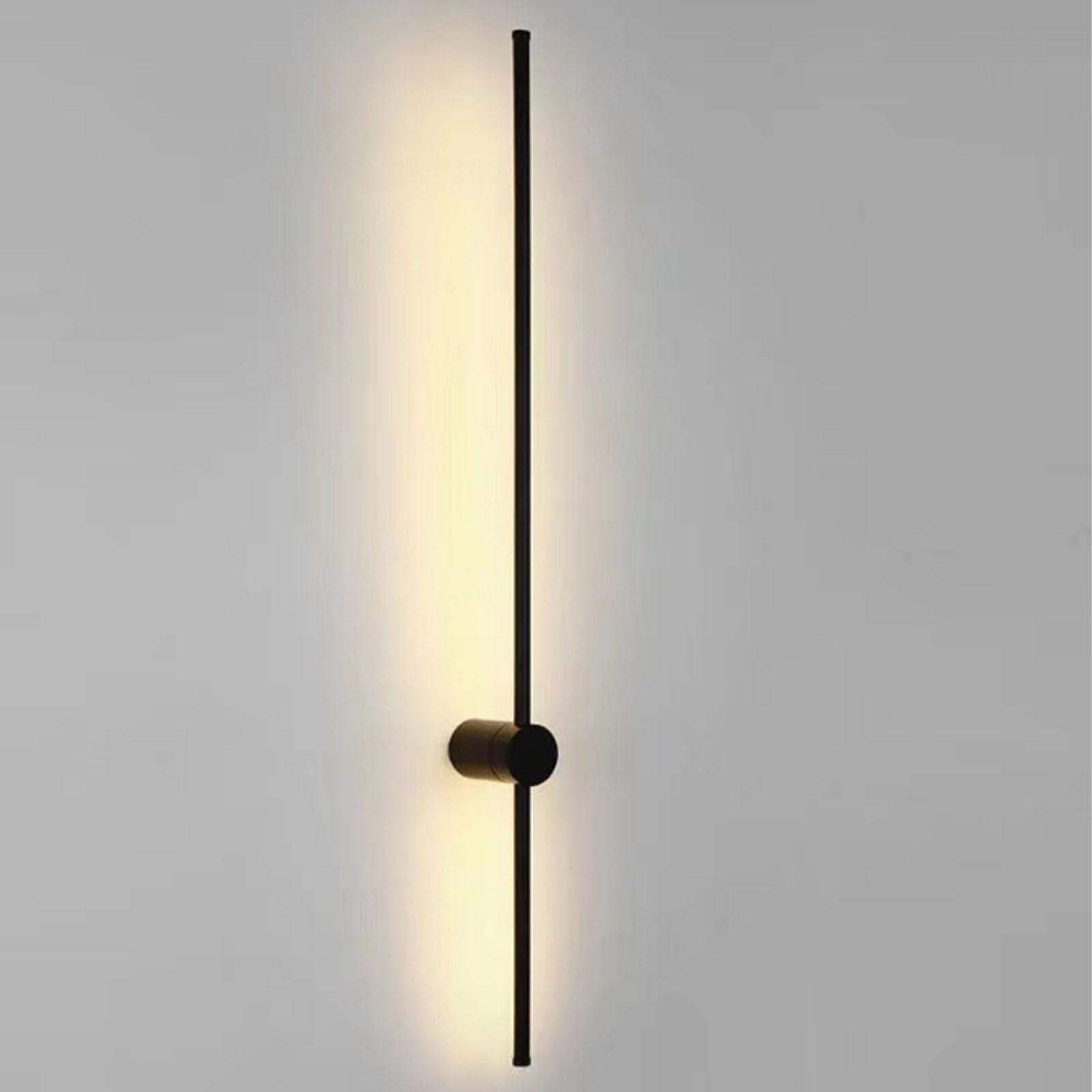 FZQSXAZU LED Long Strip Wall Lamp,Rotation Lights Indoor Modern 3000K Warm Light Sconces for Living Room, Bedroom Background Lighting(Size:80CM-8W,Color:A)