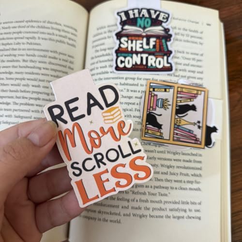 Image of Zesta Magnetic Bookmark Set of 9 | Aesthetic Book Mark for Reading | Cute Anime Bookmarks for Kids, Students | Book Accessories for Novels, Gifts for Readers