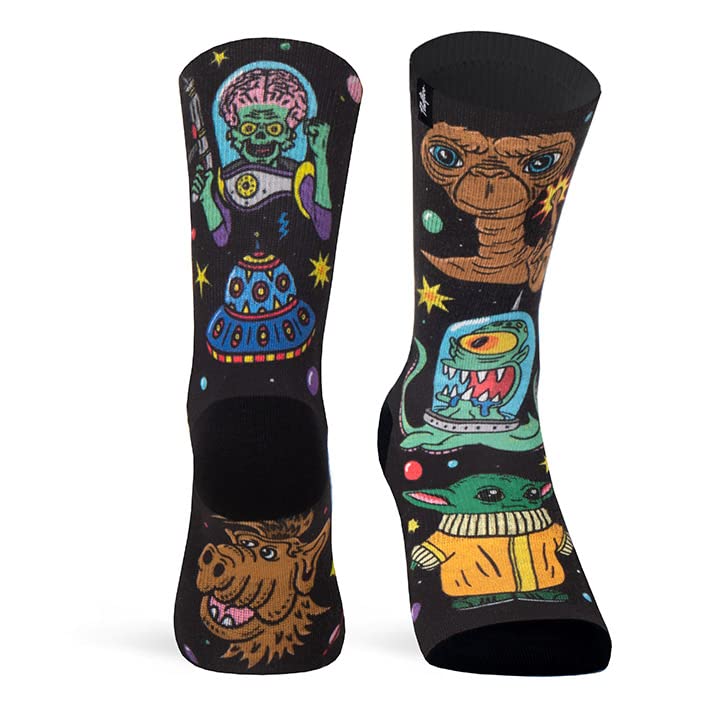 Chaussette de course Coolmax anti-ampoule et respirante Lovely Martians