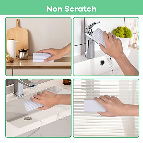 Image of 1-Pack Damp Cleaning Sponge Duster, Grey Dust Reusable Household Cleaning Sponge Cleaner for Baseboards, Door Window Grooves, Ceiling Fan, Glass, Vents, Blinds Duster