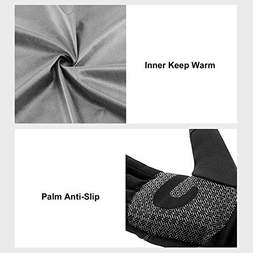 Zwbfu quentes de inverno Velo à prova de vento e tela sensível ao toque à prova d'água Esportes Cic