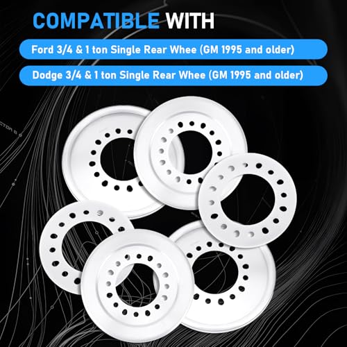 Image of Wheel Balancers 300-318 Compatible With Ford /Dodge /Centramatic Wheel /8 Bolt Wheels 3 /4 Ton And 1-Ton Single Rear Wheel, 4 Balancers Included
