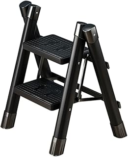 Ladder Step Ladders Thickened Metal Stepladders 2 Step Ladder Aluminum Lightweight Folding Step Stool Portable Ladders for Home 551Ib Capacity Portable Step Stool