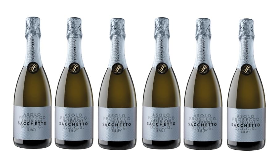 6x 0,75l - Sacchetto - Prosecco Superiore Spumante brut - Prosecco Asolo D.O.C.G. - Italien - Schaumwein brut