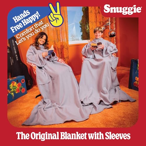 Image of Snuggie The Original Wearable Blanket With Sleeves & Pockets | Cozy Oversized Throw for Adult Men & Women | One Size, 71x54