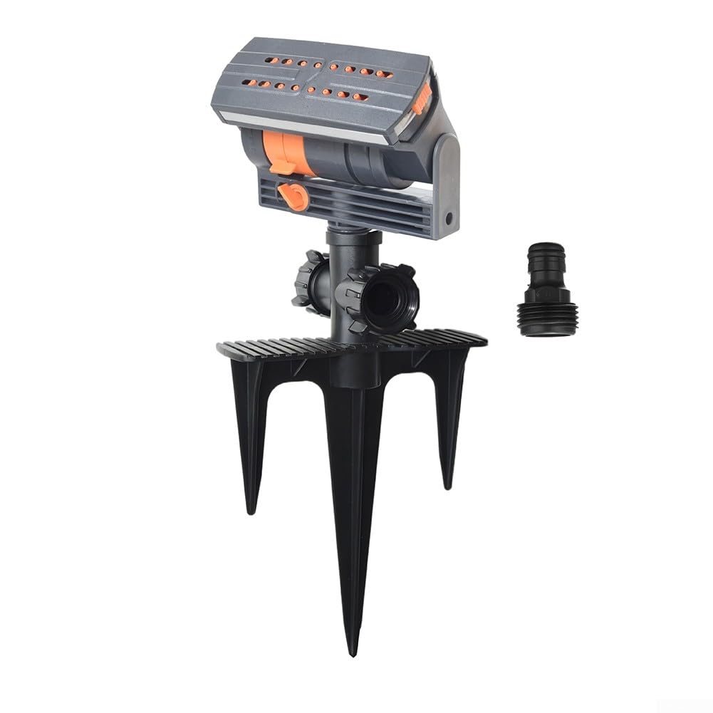 Garden Sprinkler, Automatic Lawn Sprinkler, Adjustable Water Sprinkler System, 16-Hole Wide Coverage Lawn Sprinkler for Garden Outdoor Yard (B)