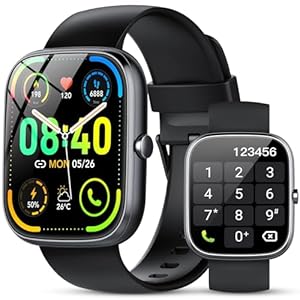 taopodo Smartwatch Herren Damen, 1,91" HD Touch Smart Watch mit Telefonfunktion, 115+Sportmodi Sportuhr, IP68 Fitness Tracker mit Herzfrequenz SpO2 Schlafmonitor Schrittzähler für Android iOS