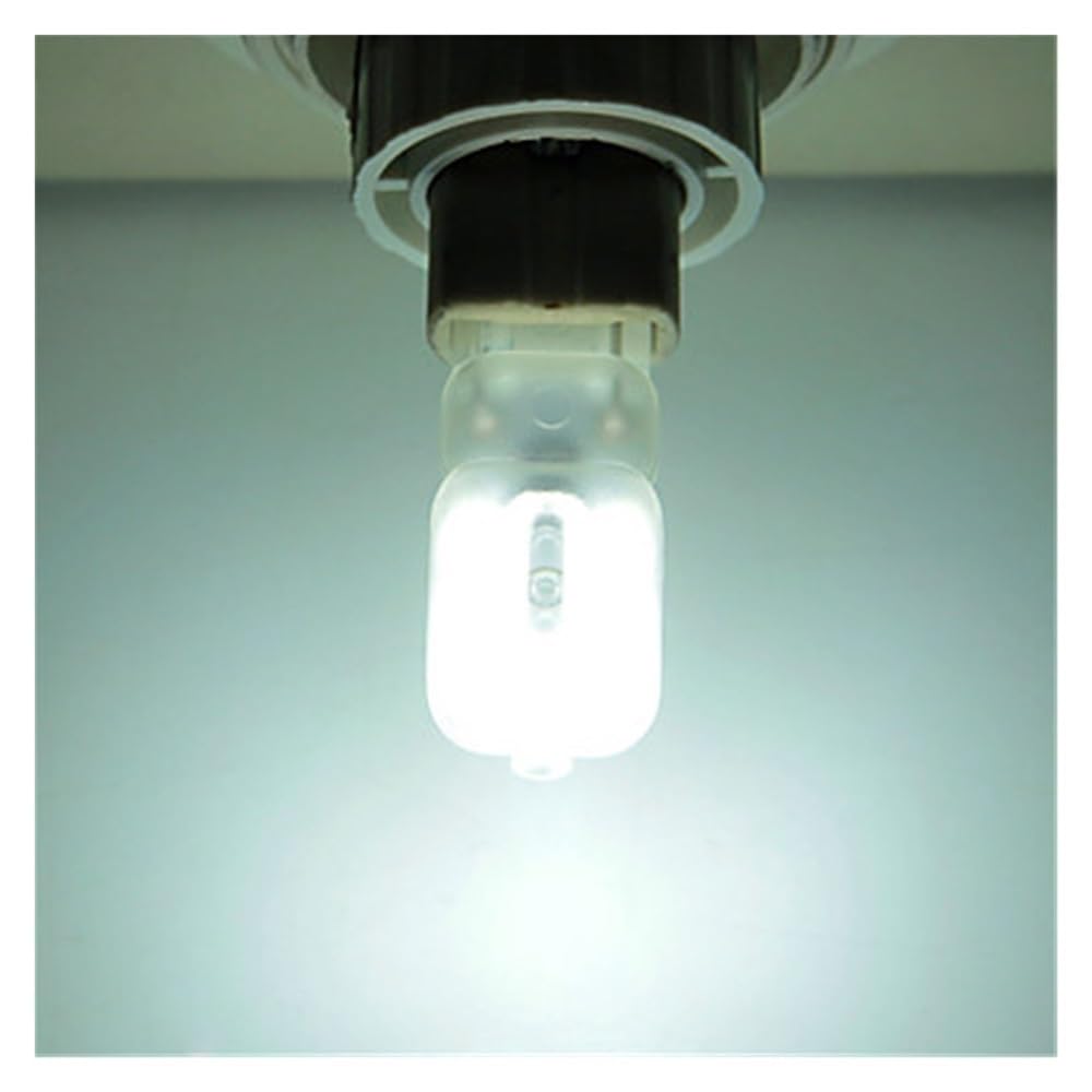 HHF Iluminación del hogar, Paquete de 50, lámpara de luz LED AC220V regulable G9 5W SMD2835 bombilla LED lámpara de araña de cristal(Cold White)