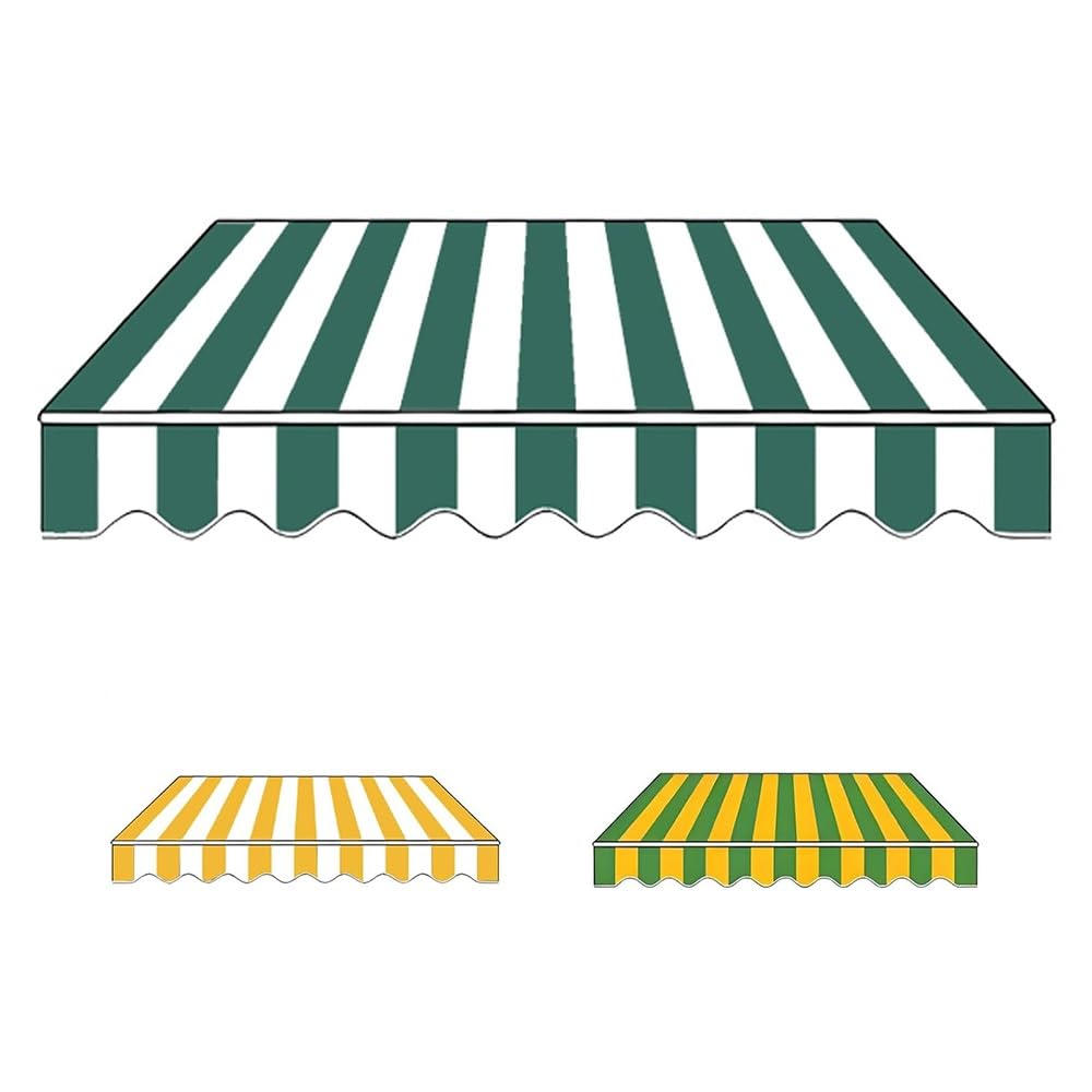 Toile de rechange pour abri solaire pour remplacer un tissu usé de terrasse 4,5x3,5m