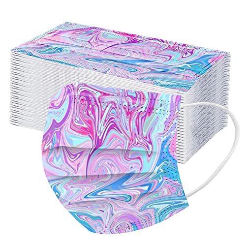 hmtitt 50 Stück Mundschutz Kinder Einweg Bandana Cartoon Druck Halstuch mit Motiv Bunt Mund Nasenschutz Multifunktionstuch Atmungsaktiv Halstuch Schals für Jungen Mädchen, Einheitsgröße Cover