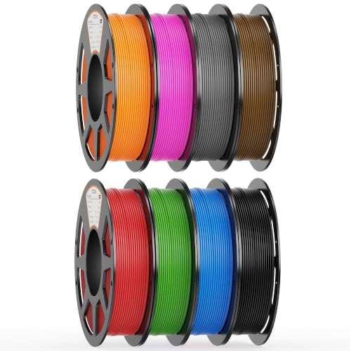 Image of YOOPAI PLA+ Filament 1.75mm, 250g Starter Color Bundle, 8 Rolls