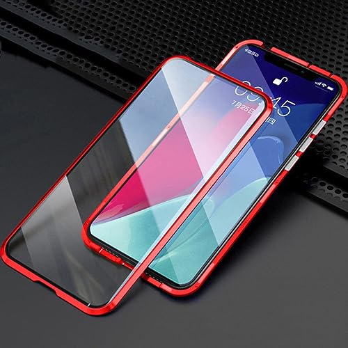 Coque en métal Samsung S20 LVTFCO double face magnétique rouge