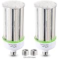 2-Pack 50w Corn LED Light Bulb,E26/E39 led Bulbs,120-277v 5000k,Led Replacement HID HPS Mercury Vapor CFL Metal Halide Lamp for Indoor Outdoor Garage Yard Driveway Storage Room Work Shop