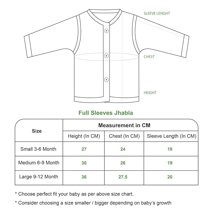 Image of Organic Cotton Muslin Full-Sleeve Jhabla Set for Newborn Boys & Girls Comfortable Baby Clothes - Pack of 4