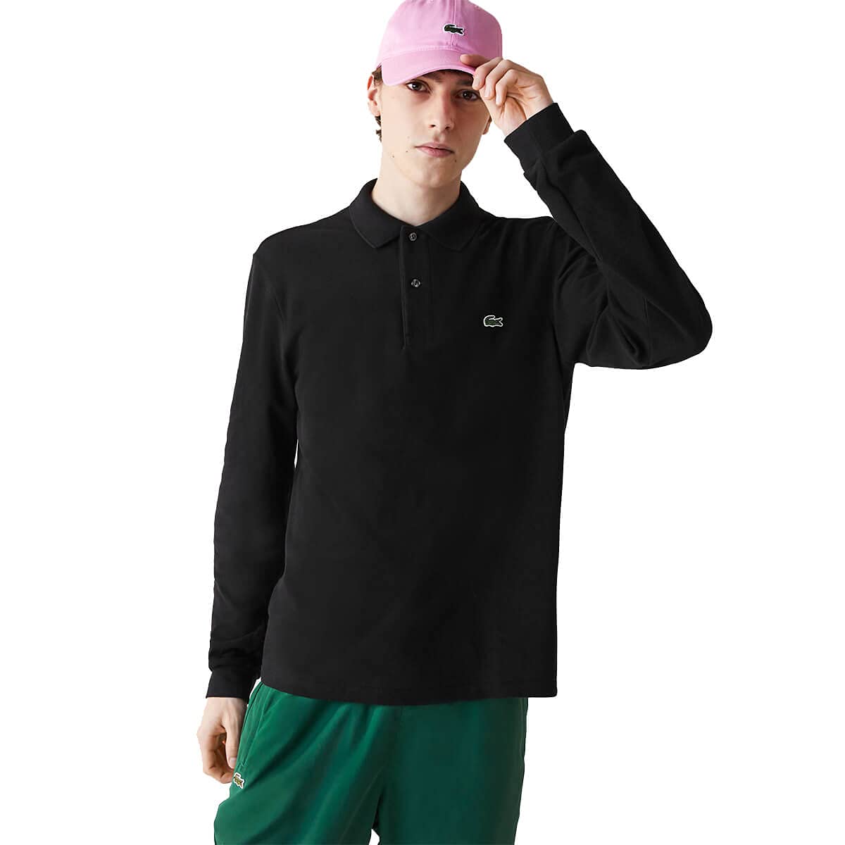 Lacoste Men's Black Original L.12.12 Long Sleeve Cotton Polo Shirt - 031 - 031 - Xl