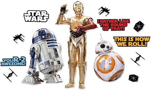 Eureka Star Wars Classroom Decorations Bulletin Board Paper Set, 15pc, Star Wars Droids (847633)