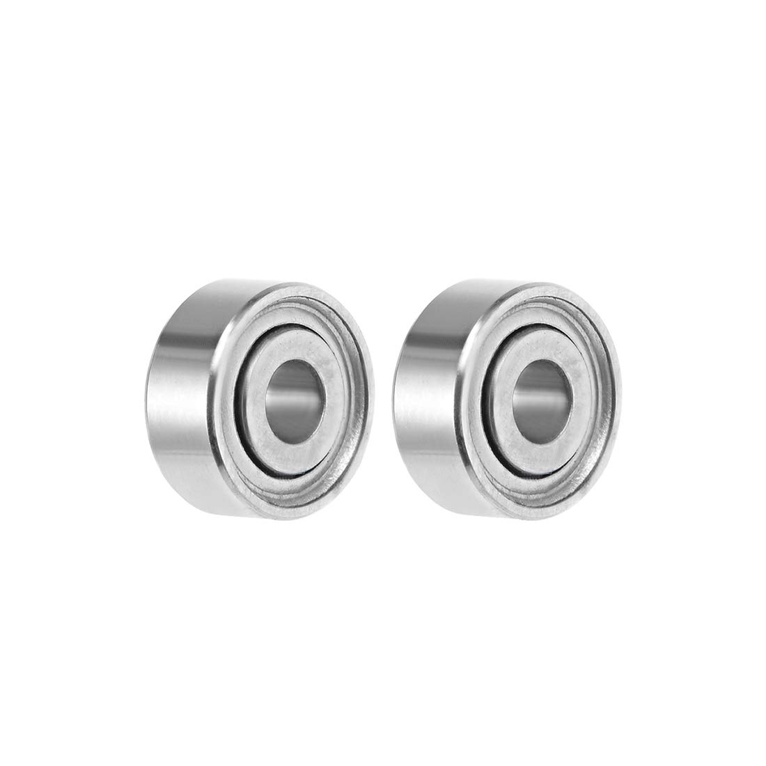 sourcing map MR62ZZ Deep Groove Ball Bearing 2x6x2.5mm Double Shielded ABEC-3 Bearings 2-Pack