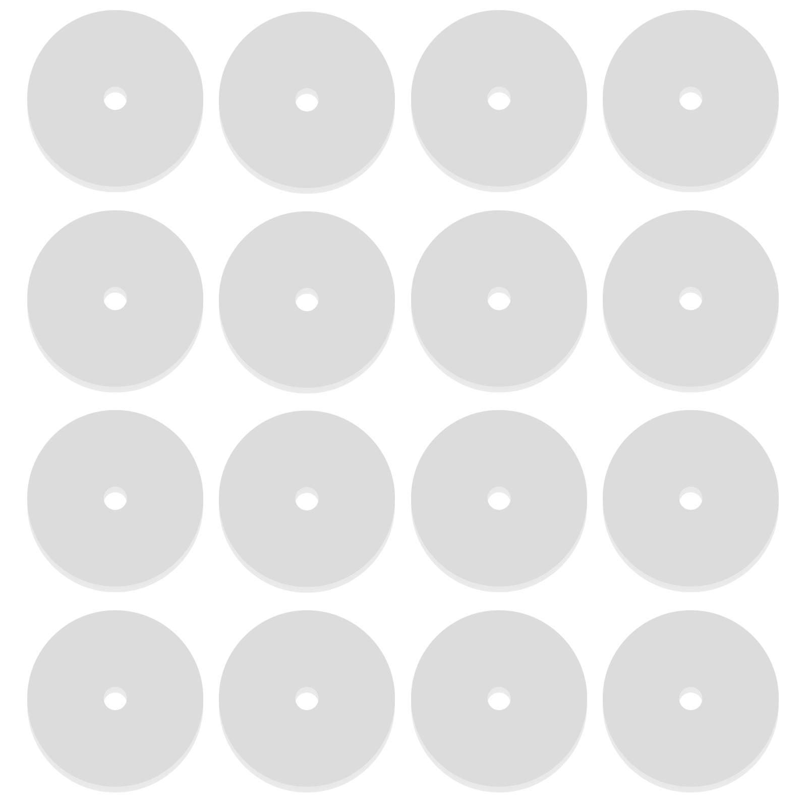 OTOTEC 200 Pcs Earring Back Disc Pads 10mm Clear Disc Pads Earrings Stabilize Plastic Wafer Earrings Anti-pain Pads with Plastic Box for Protection Ear