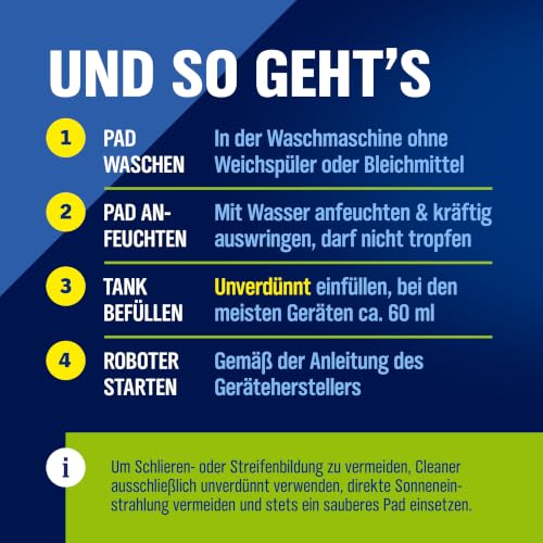 WoldoClean Fensterputzroboter Reinigungslösung 1L - schaumarm, streifenfrei – Ansicht 6