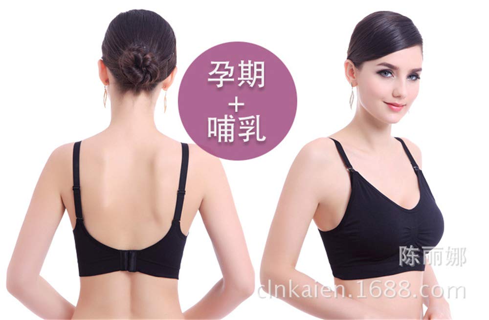 BaronHong Wireless Nursing Bra-Supportive Breastfeeding Alta Elasticità Senza Cuciture