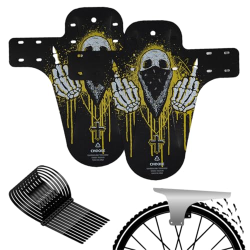 2 Pezzi Parafanghi per Mountain Bike,Parafanghi bici per Bicicletta Compatibili Mud Guard Plus 20' - 29'' Parafango bici Paraspruzzi Bike.