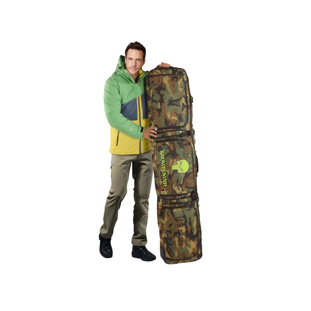 Sport Tent-Professionelle Snowboardtasche Skitasche Set mit Schuhfach/Helmfach Snowboardbag gepolsterter Skisack Board Bag Space Sack 156cm/166cm