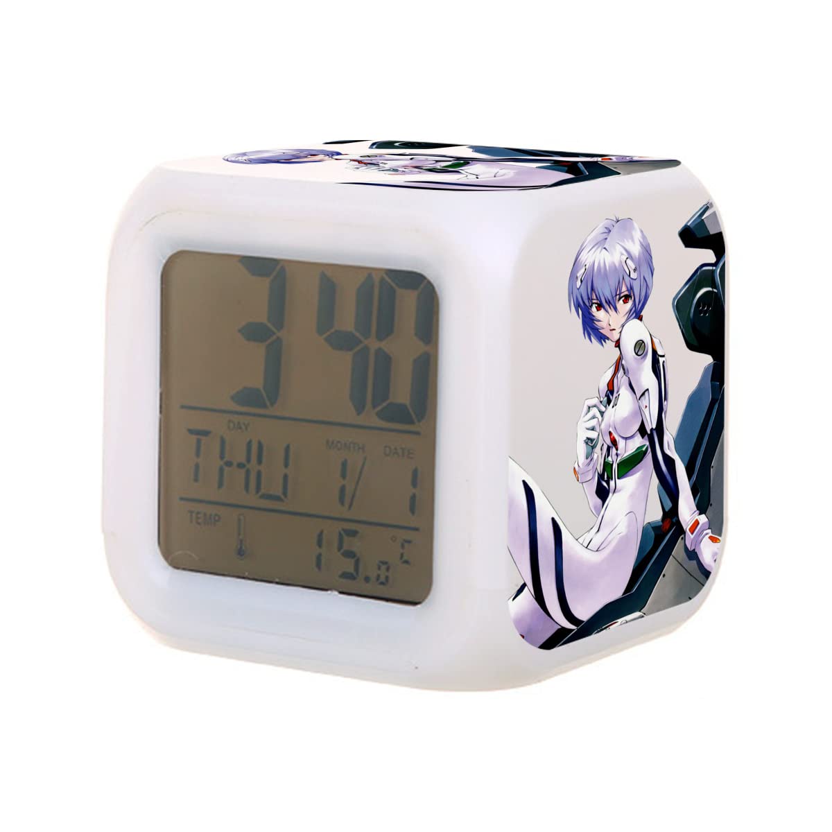 Amazon.co.jp: 目覚まし時計 LEDカラフル 新世紀エヴァンゲリオン