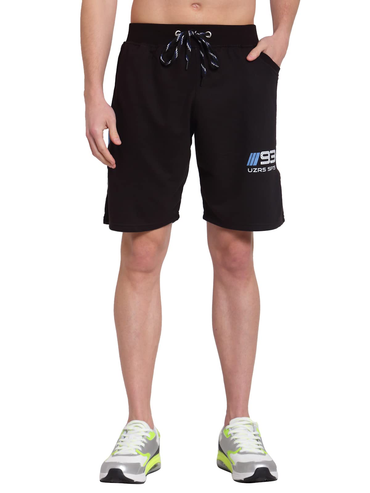 uzarus Men's Cotton Bermuda Shorts with Two Zippered Pockets-picture-15
