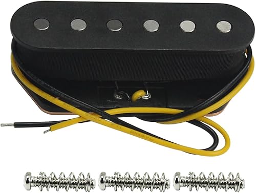 FLEOR Pastillas Tele Alnico 5 Negro Tele Bridge Pickup Fit Fender Telecaster Bridge Pickup Part