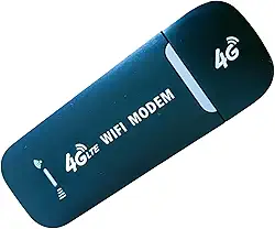 4G LTE USB Banda Larga Móvel com/Slot para Cartão Roteador Portátil para Desktop Carro, PRETO