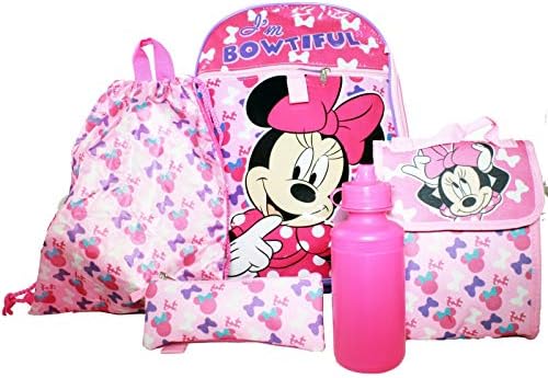 Disney Minnie Bowtique "I'm Bowtiful" Super 5-Piece Backpack & Lunch Set